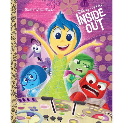 Inside Out: Cuento Intensa-mente En Inglés, De Random House Disney. Serie Little Golden Books, Vol. Único. Editorial Golden Books, Tapa Dura, Edición Limitada En Inglés
