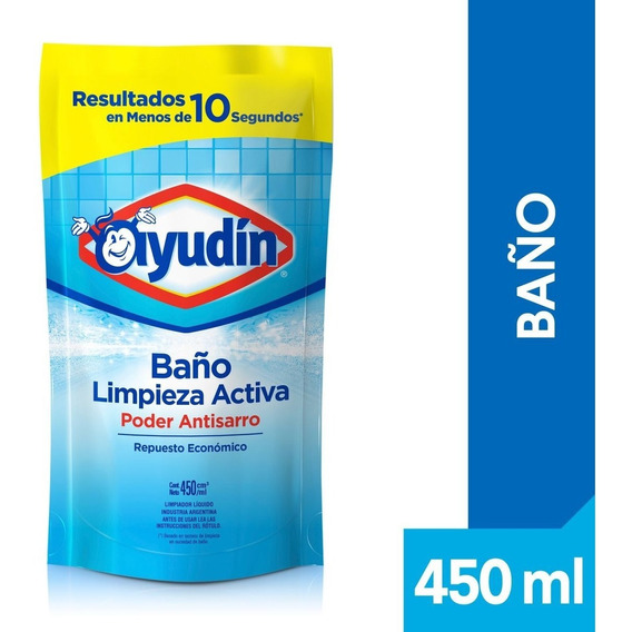 Limpiador Liquido Baño Quita Sarro Repuesto Ayudin 450ml