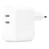 Cargador 35w 2 Puertos Tipo C Usb-c Compatible iPad Tablet
