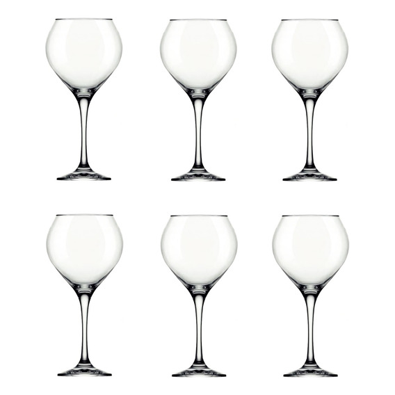 Copa Degustacion 600ml Vidrio  Set X6 Prestige Nadir