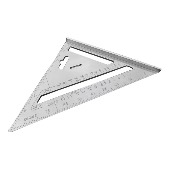 Escuadra Triangular 7 Pulgadas De Aluminio De Alta Calidad 