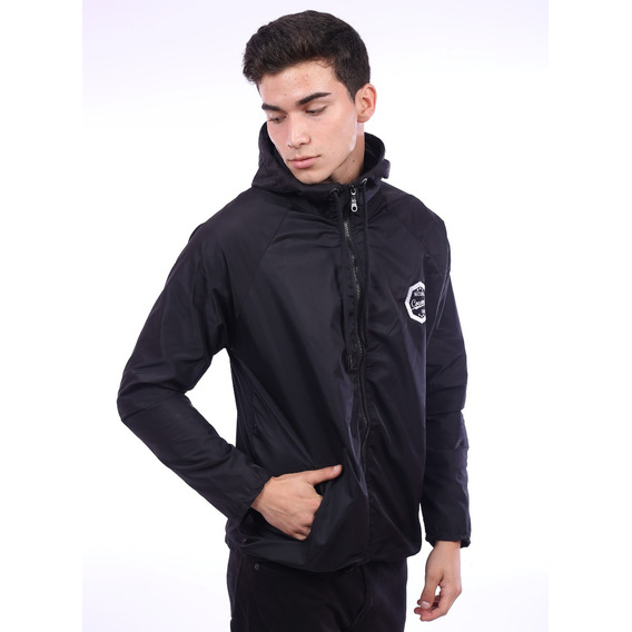 Casaca Impermeable Cortaviento Negro S-m-l-xl-2xl