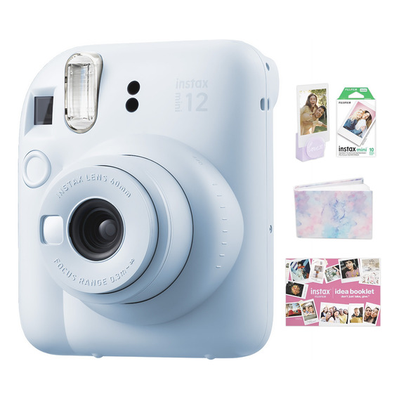 Cámara Instantánea Fujifilm Instax Mini 12 Azul Celeste Kit 