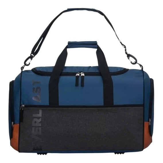 Bolso De Viaje Crossfit Deportivo Everlast Gimnasio Gym Color Azul 15290 Talle Único