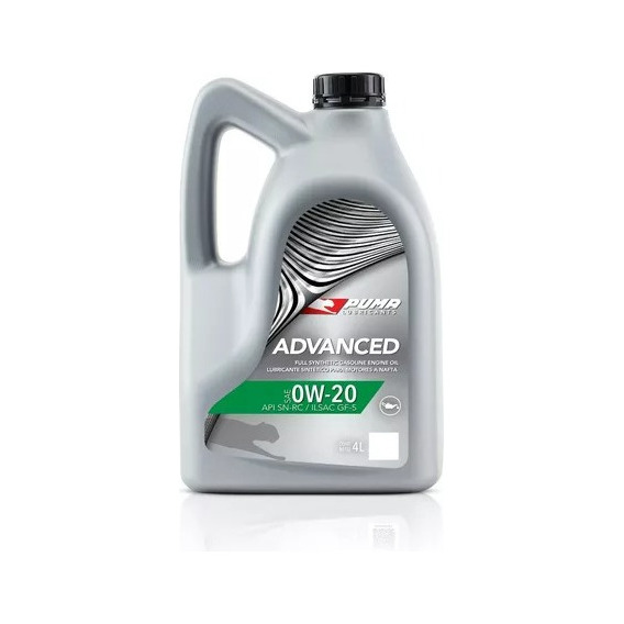 Aceite Puma Advanced Xp 0w-20 Sintetico X 4l 