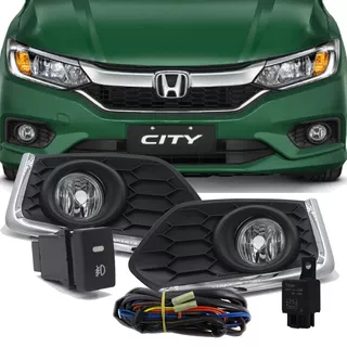 Kit Farol Auxiliar Honda City 2018 2019 Bt Modelo Original