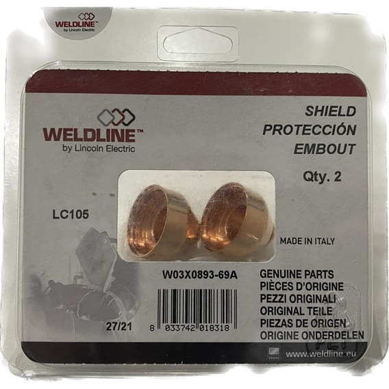 Kit X 2 Escudo Shield Consumible Plasma Lincoln Wo3x0893-69a