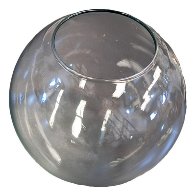 Tulipa Repuesto Globo Transparente S/cuello 10x18 Cm P/ Lamp