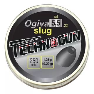 Chumbinho 5.5mm Slug Ogival 1,25g 19gr 250un - Technogun