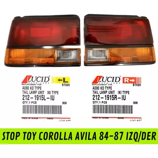 Stop Toyota Corolla Avila 84-89 Izquierdo Y Derecho Nuevo 