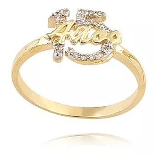 Anillo Quinceañera Oro 18k