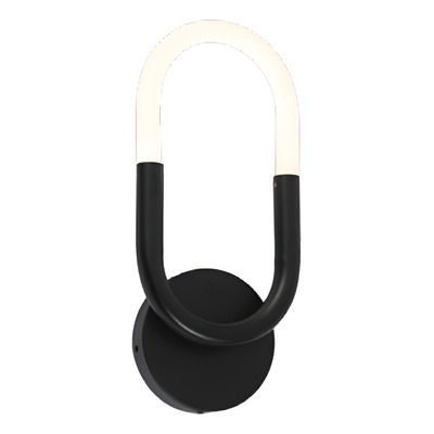 Aplique Pared Oble 19163 Negro Led 7w Deco Moderno Cie