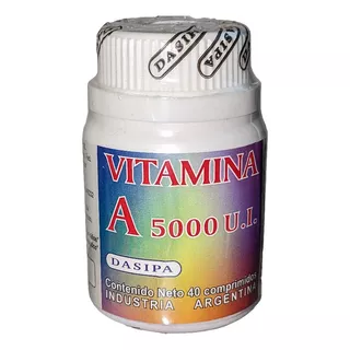 Vitamina A 5000 Ui X 40 Comprimidos Dasipa