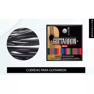 Cuerdas Para Guitarron Sonatina Nylon Negro 305-n