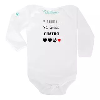 Pañalero Personalizado Bebé Ahora Somos 4, Mascota, Perro