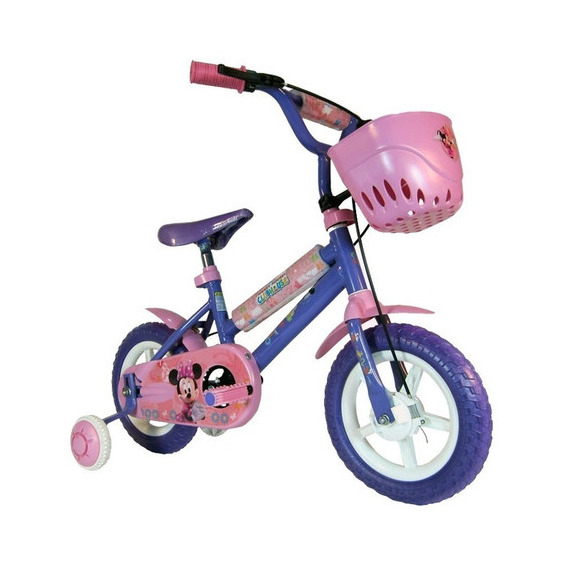 Unibike Bicicleta Infantil Rodado 12 Minnie Con Rueditas