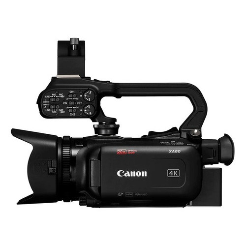 Videocamara Canon Xa60, 4k Uhd, Zoom 20x, Streaming Color Negro