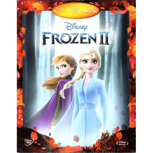 Frozen 2 Dos Disney Pelicula Blu-ray + Dvd + Soundtrack