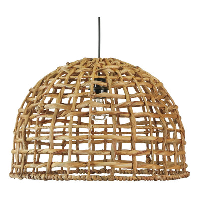 Colgante Deco Moderno De Bambu Hyacinth 46x33 Natural