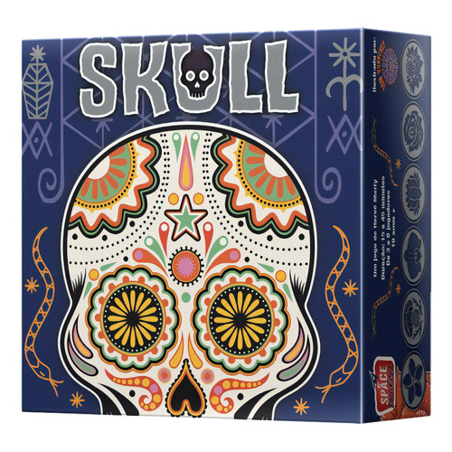 Juego De Mesa Asmodee Skull 3 A 6 Jugadores - 30 Piezas