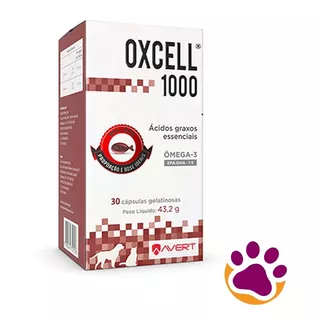 Oxcell 1000 Mg Avert Suplemento Vitamínico Para Cães E Gatos