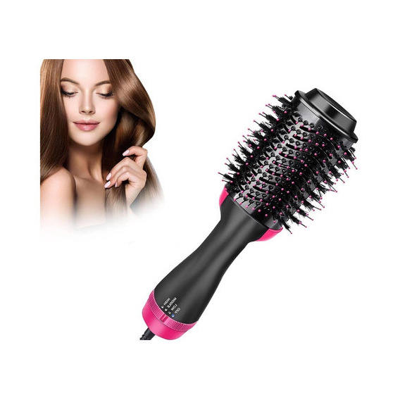 Cepillo Alisador Secador 360º Brushing Peine Anti Frizz