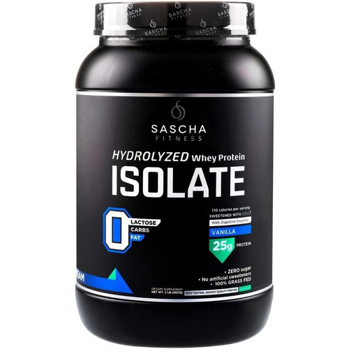 Suplemento en polvo Sascha Fitness  Sascha Fitness Proteína Hydrolyzed Whey Protein Isolate proteínas sabor vainilla en pote de 957g