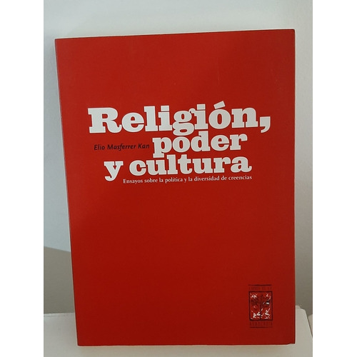 Religión Y Cultura, Masferrer Kan, Libros De La Araucaria