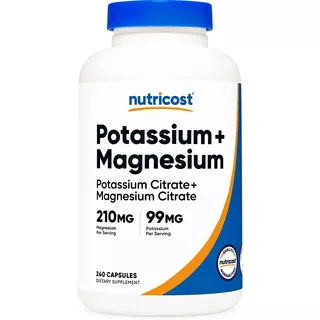 Citrato De Magnesio Y Potasio Capsulas Potassium Magnesium Sabor Natural