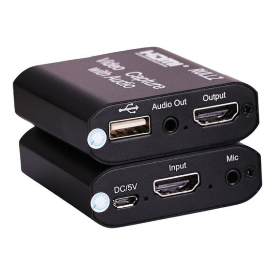 Capturadora De Video Usb 3.0 Hdmi Con Audio Y Micrófono 4k