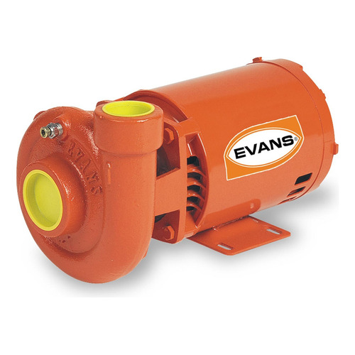 Bomba Centrífuga Industrial Eléctrica Evans 1.5hp Monofásica Color Naranja Frecuencia 60 Hz
