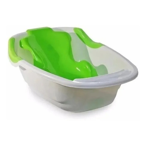 Bañera Para Bebes Colombraro C/ Adaptador Bañadera Infantil Color Verde
