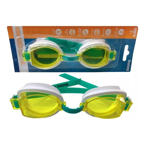 Antiparras Infantil Cristales Oscuros Natacion Bestway 21005 Color Verde