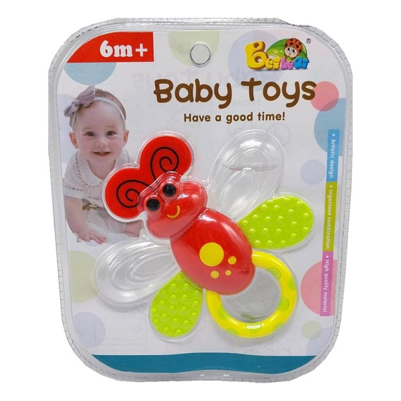 Sonajero Mordillo Baby Toys Faydi Color Mariposa