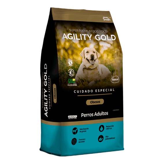 Alimento Seco Para Perro Agility Gold Adultos Obesos 7 Kg
