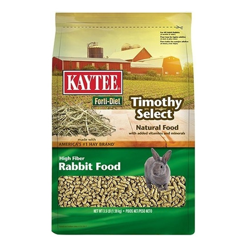 Alimento Timothy Para Conejo Premium+ Kaytee Select (1.5 Kg)