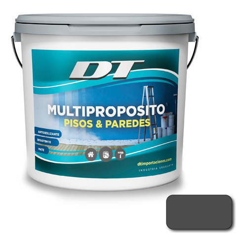 Pintura De Pisos Y Paredes Multipropósito 20 Lt | 15 Colores Color Grafito