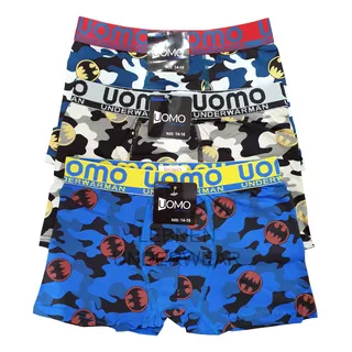 Pack X3 Boxer Niño/juvenil Uomo ALG Liso/estampados Lebnen