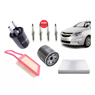 Kit Afinamiento Chevrolet Sail 1.5 Filtros+ Bujias Ngk