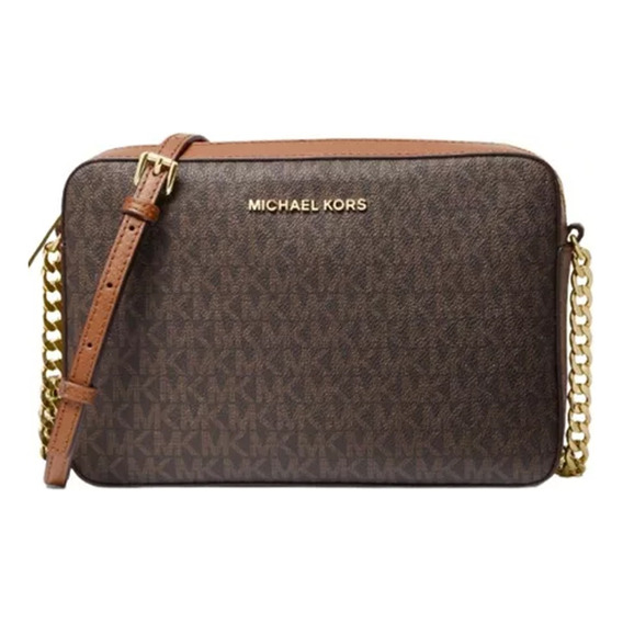 Bolsa Mujer Fiesta Michael Kors Original Bonita West Marrón