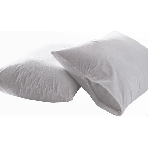 Set *2 Protector Almohada Impermeable Terry 50cm*90cm Color Blanco Pat9