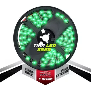 Tira Led Tunix La-frh5 3528 Verde 5m 12v