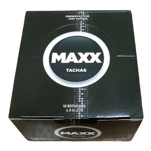 Maxx preservativos tachas 12 cajitas x 3 unidades cada una