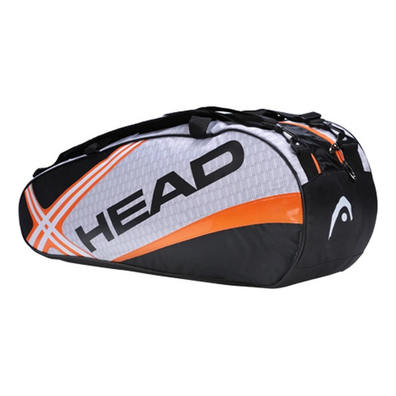 Bolso Raquetero Tenis Head 6 Raquetas Blanco Negro