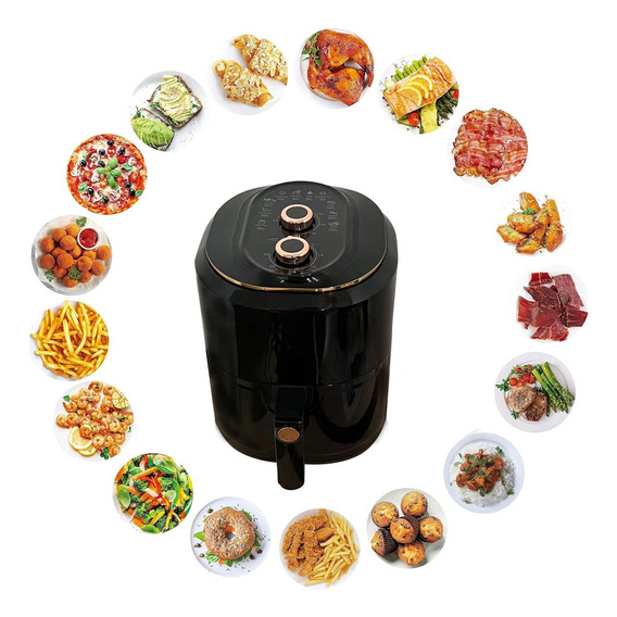 Freidora De Aire Control Dual Air Fryer 7.5l Multifunción