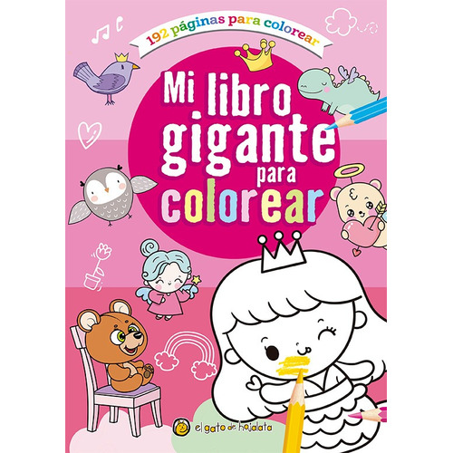 MI LIBRO GIGANTE PARA COLOREAR - ROSA, de El Gato De Hojalata. Editorial Guadal en español, 2022