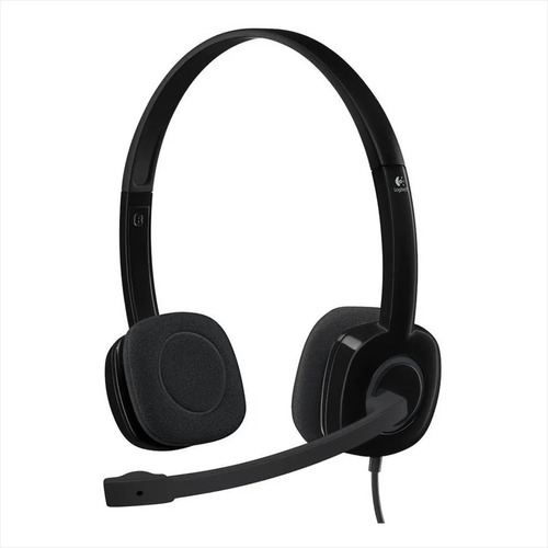 Auriculares Logitech H151 Con Micrófono Color Negro