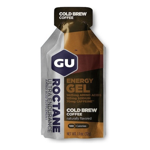 Suplemento en gel GU  Roctane Roctane Energy Gel carbohidratos sabor cold brew coffee en sachet de 32g