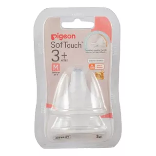 Tetina Pigeon Softouch Repuesto Boca Ancha Talla M +3m