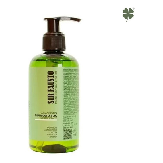 Sir Fausto Pure Shampoo Detox Detoxificante Cabello X 250ml
